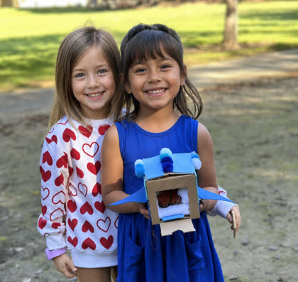 Kids at the monarch sanctuary